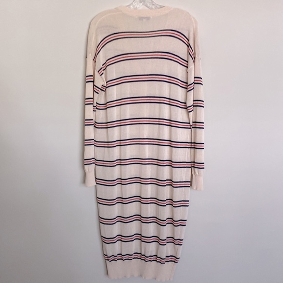 Anthro Heartloom Striped Long Duster Cardigan Small - Picture 2 of 7